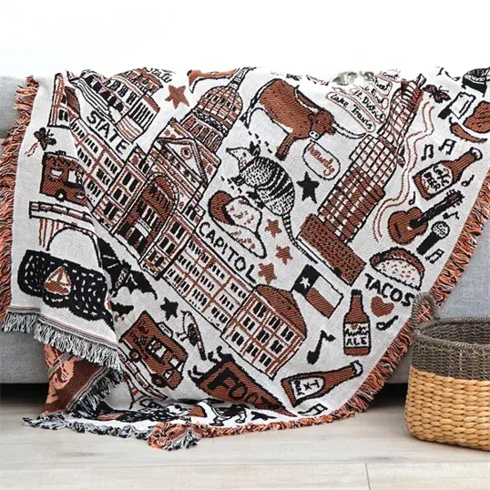 Custom Woven Tapestry Throw, 50" x 36"